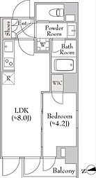 ルミーク大森 1LDKの間取図画像