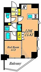 プラネソシエ大森山王 1LDKの間取図画像