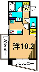 RESIDIA大井町2 ワンルームの間取図画像