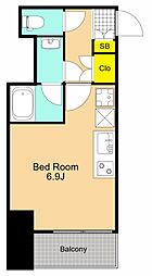 RELUXIA品川西大井 ワンルームの間取図画像