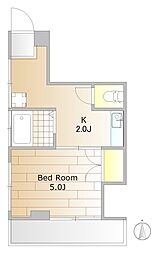 秩父マンション 1Kの間取図画像