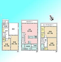 川口市飯塚4丁目 4LDKの間取り