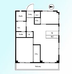 間取図画像 2LDK