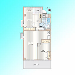 間取図画像 2LDK