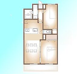 間取図画像 2LDK