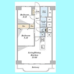 間取図画像 2LDK
