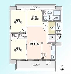 間取図画像 3LDK