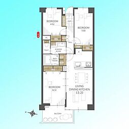 間取図画像 3LDK