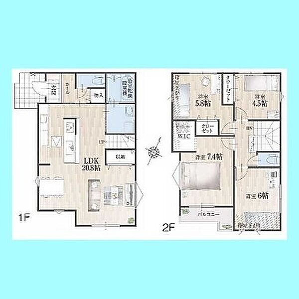 間取りを拡大表示