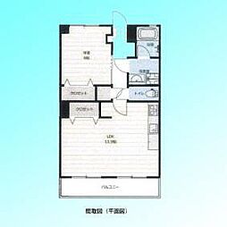 コーポ太田窪 1LDKの間取図画像