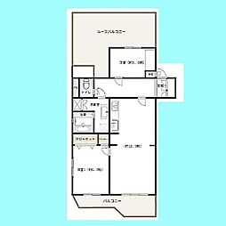 藤和南浦和コープB 3LDKの間取図画像