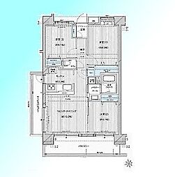 フォースター川口パークサイド 3LDKの間取図画像