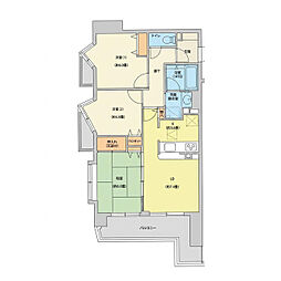 セザール第二川口 3LDKの間取図画像