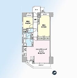 サンハイツ戸田公園 2LDKの間取図画像