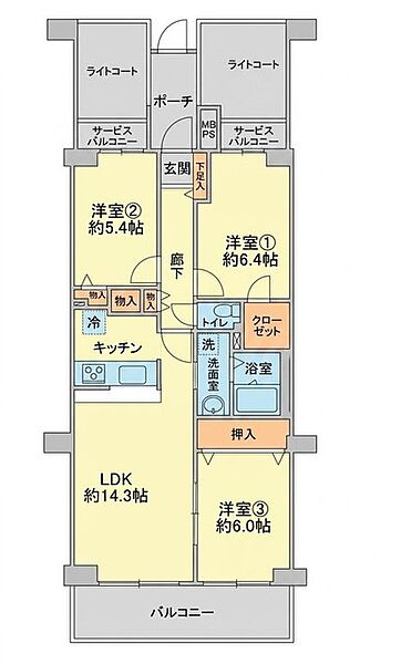 間取りを拡大表示