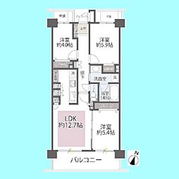 センティール浦和 3LDKの間取図画像