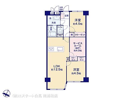 2LDK 間取り
