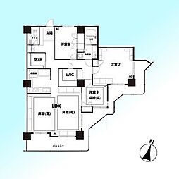 スカイフロントタワー川口 4LDKの間取図画像