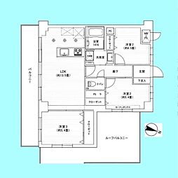 ライオンズマンション川口第11 3LDKの間取図画像