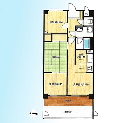 3DK 間取り