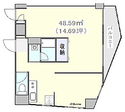 新宿コムロビルの間取図画像