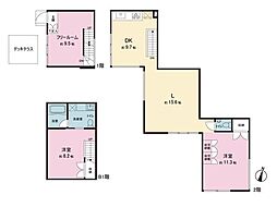 小田急小田原線 成城学園前駅 徒歩10分の賃貸マンション 1階1LDKの間取り