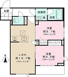 間取図画像 2LDK