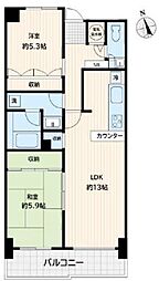 アミ浜田山 2LDKの間取図画像