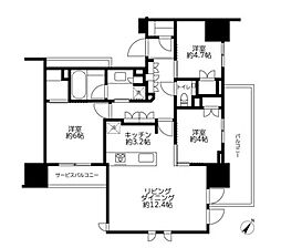 アトラス表参道 3LDKの間取図画像