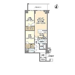 ブランズ渋谷常盤松 2LDKの間取図画像
