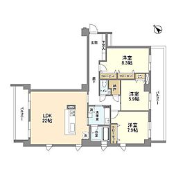 レックス宮前平 4LDKの間取図画像
