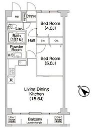COMFORIAたまプラーザ 2LDKの間取図画像