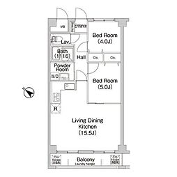 COMFORIAたまプラーザ 2LDKの間取図画像