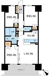 BLESS宮崎台 3LDKの間取図画像