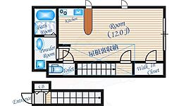 Ｍａｓ　Ｍａｎａｎａｓ 2階ワンルームの間取り