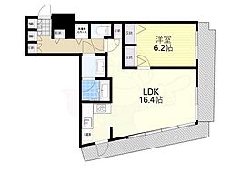 コンシェリア西新宿タワーズウエスト 1LDKの間取図画像