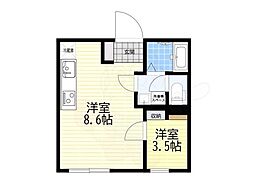 Theater Residence 千川 1LDKの間取図画像