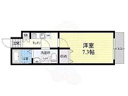 クレヴィスタ練馬武蔵関 1Kの間取図画像