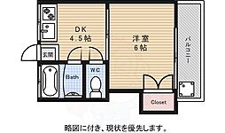 Cuore 1DKの間取図画像