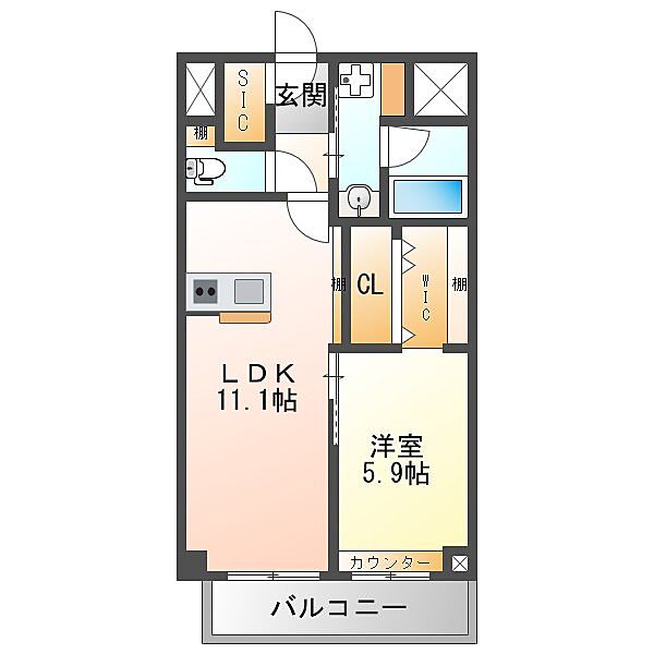 グランフォルテ田川 ｜大阪府大阪市淀川区田川2丁目(賃貸マンション1LDK・2階・45.25㎡)の写真 その2