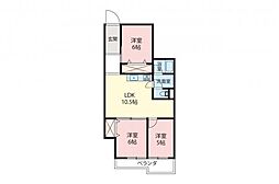 間取図画像 3LDK