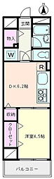 アウローラ浅草 1DKの間取図画像
