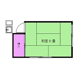 エステート信濃町 1Kの間取図画像