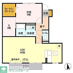つくばエクスプレス 流山セントラルパーク駅 徒歩16分の賃貸アパート 1階1SLDKの間取り