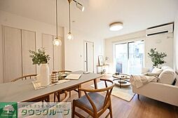 JR総武線 市川駅 徒歩23分の賃貸タウンハウス 2階3LDKのリビング/ダイニング