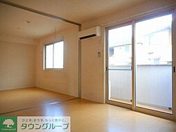 東武野田線 鎌ケ谷駅 徒歩12分の賃貸アパート 1階2LDKのリビング/ダイニング