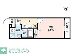 レオーネ南柏 1階1Kの間取り