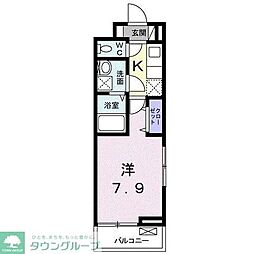 セレーノ 1Kの間取図画像