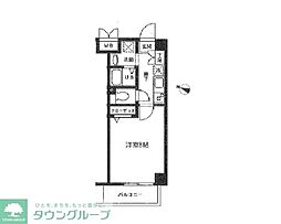 セナリオフォルム松戸1 1Kの間取図画像