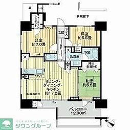 ルネサンス南柏駅前 3LDKの間取図画像